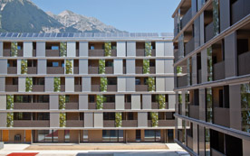 Das Lodenareal in Innsbruck als Vorzeigeprojekt für nachhaltiges Bauen. 